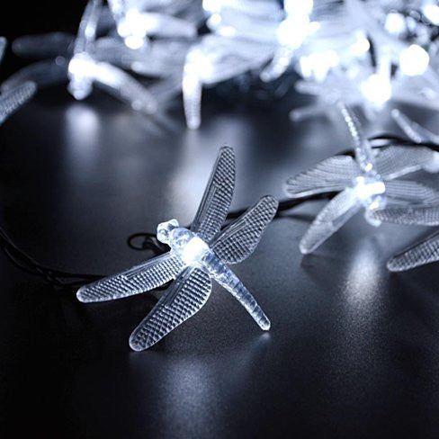 Solar Powered DragonFly LED Light String